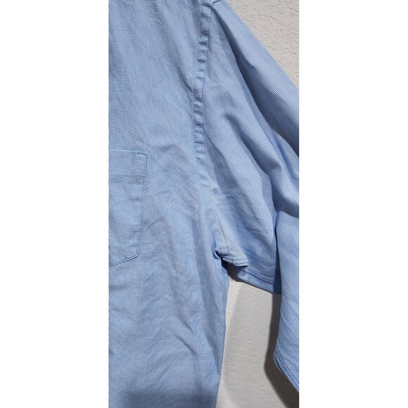 J CREW MEN'S XLARGE SKY BLUE/WHITE  LONG SLEEVE SHIRT 100% COTTON - Picture 7 of 14